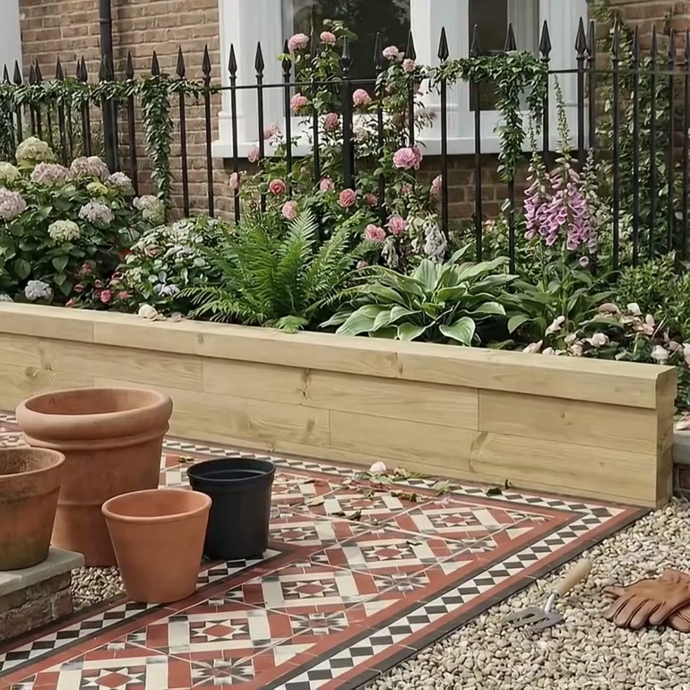 Wooden Garden Border Edging / 3.0 x 0.25m