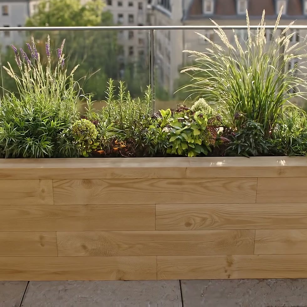 Narrow Raised Garden Bed / 1.5 x 0.45 x 0.45m