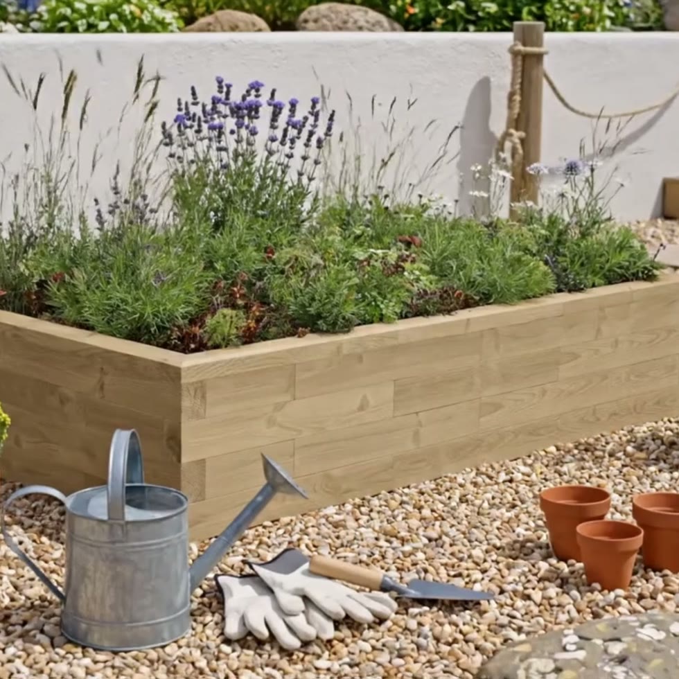 Rectangular Raised Bed / 2.25 x 1.5 x 0.45m
