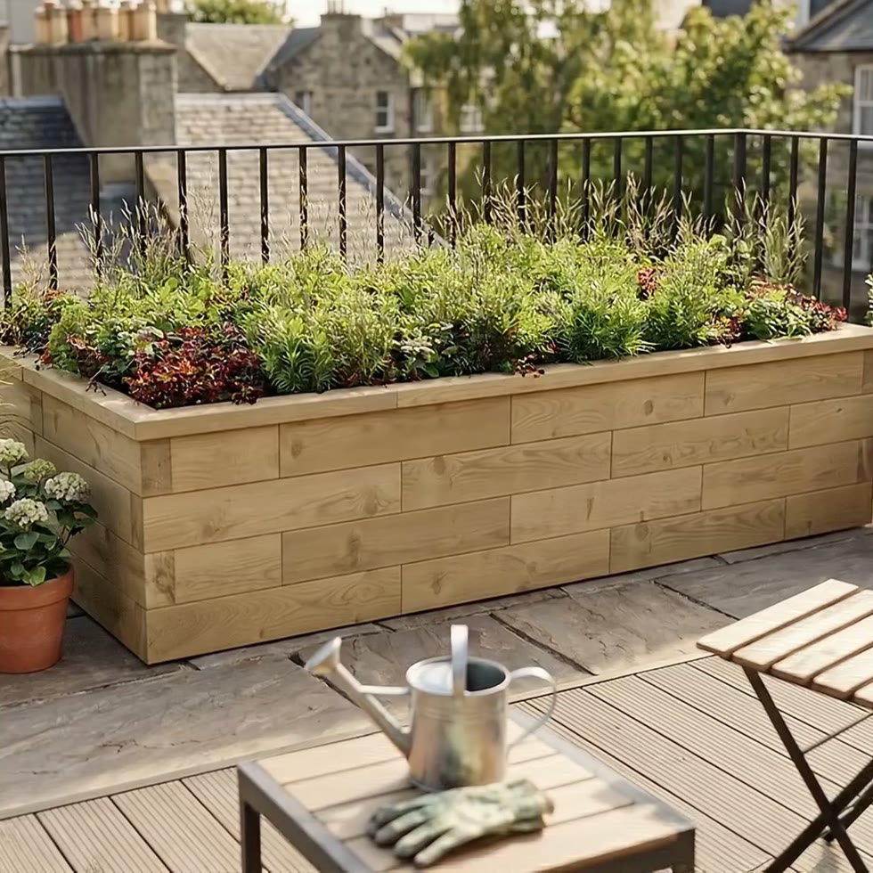 Large Wide Raised Bed / 3.0 x 1.5 x 0.45m