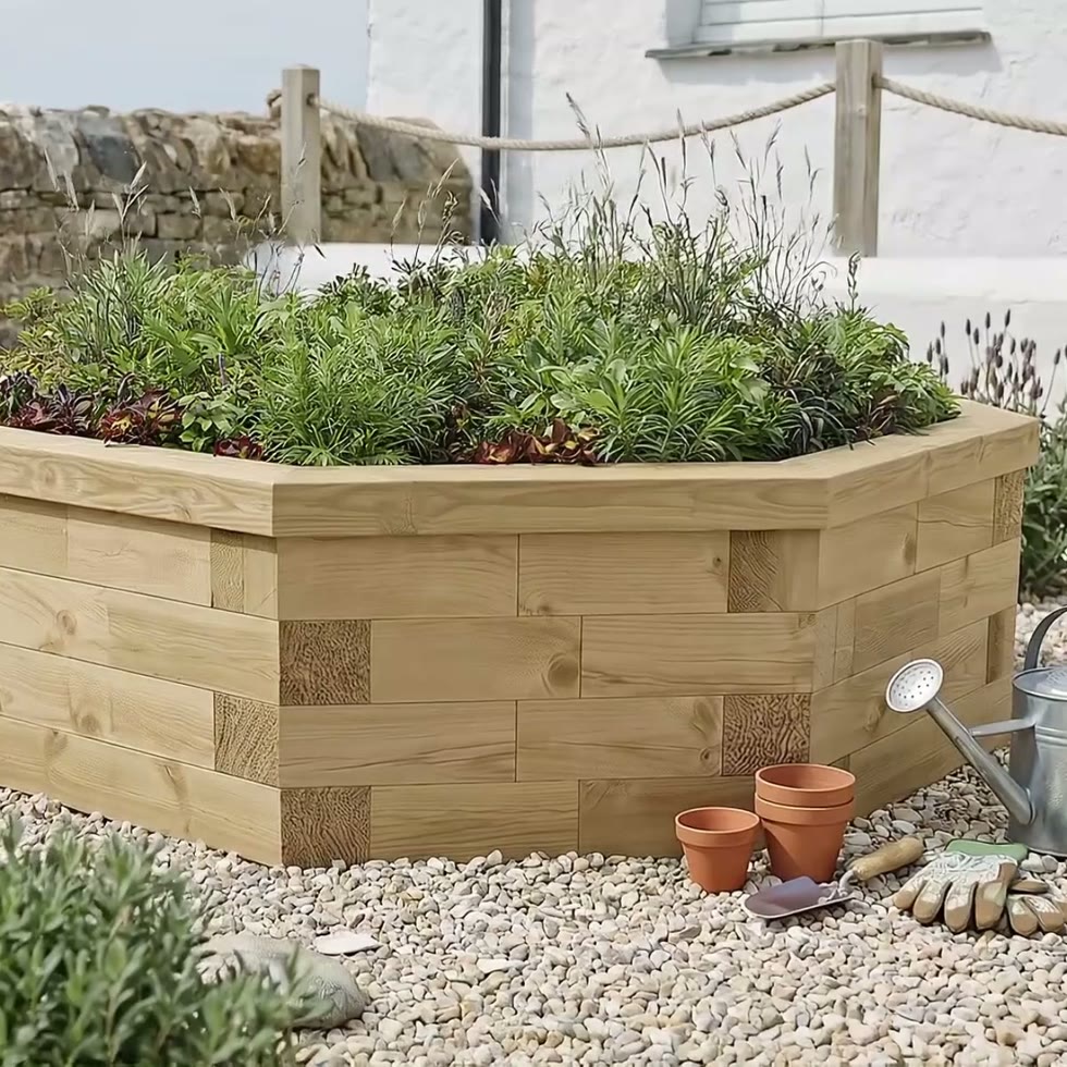 Octagonal Raised Bed / 1.65 x 0.45m