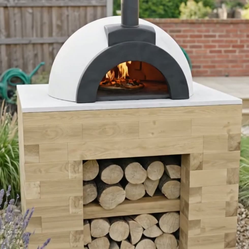 Garden Pizza Oven Table / 1.2 x 0.9 x 0.95m