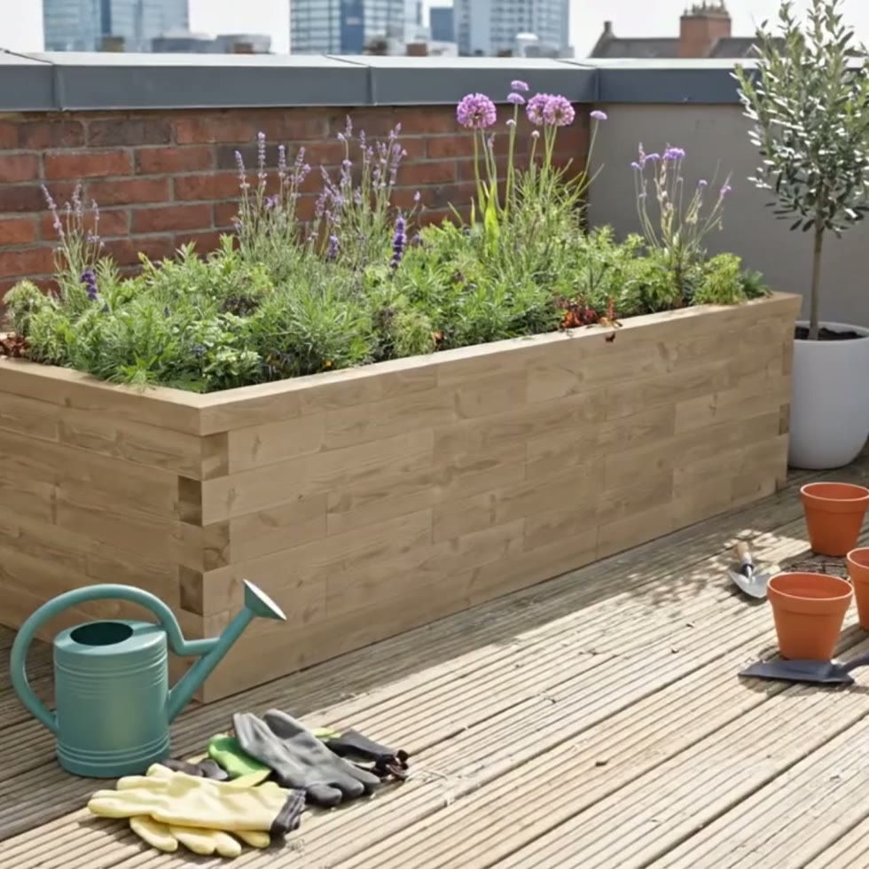 Medium Height Raised Bed / 2.625 x 1.125 x 0.65m