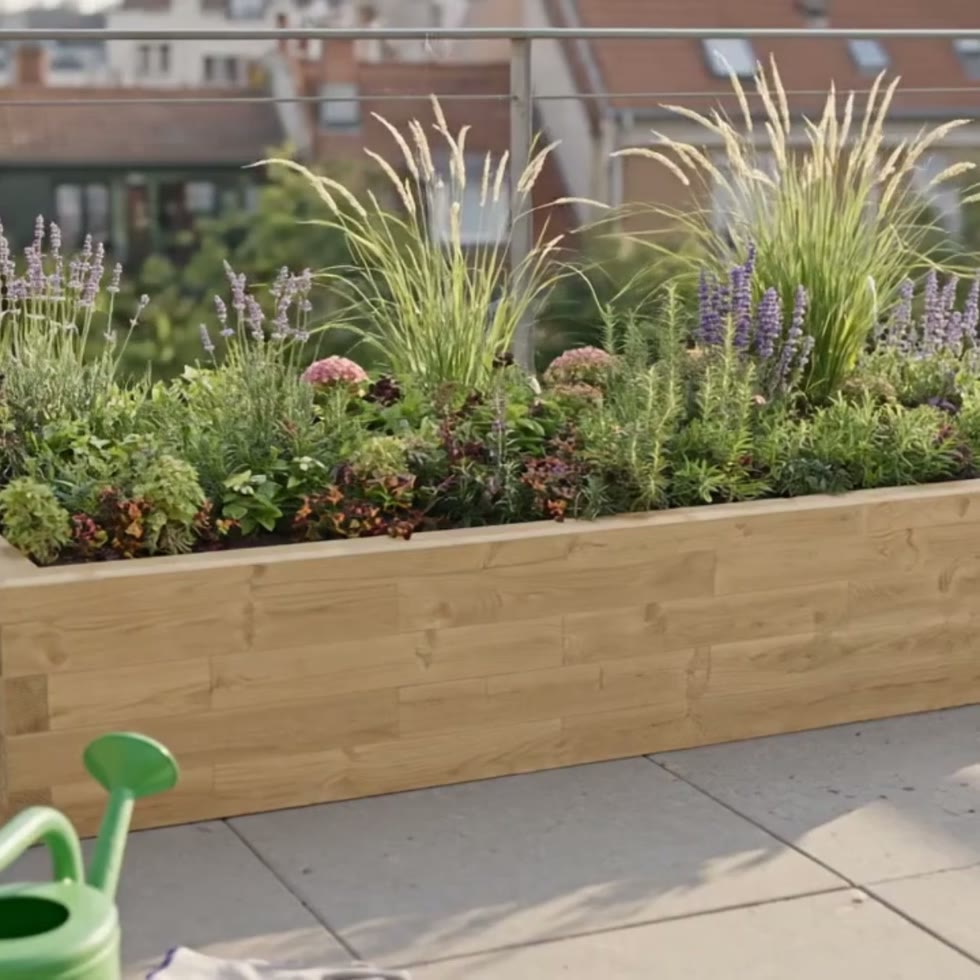 Large Raised Bed / 3.0 x 1.125 x 0.45m