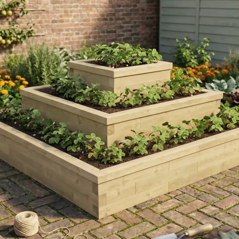 Pyramid Planter / 2.25 x 2.25 x 0.95m