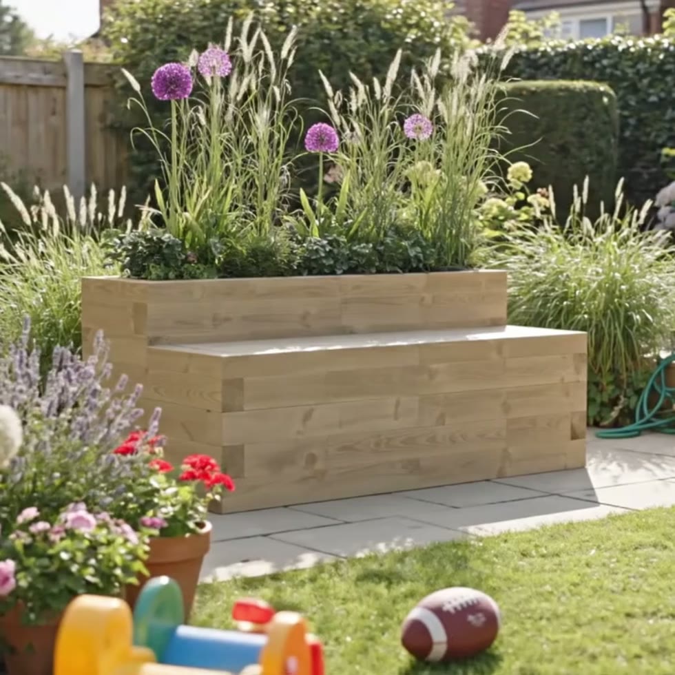 Planter Bench / 1.5 x 0.75 x 0.65m