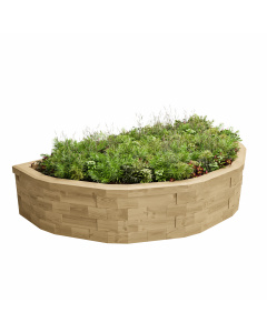 Semicircular Raised Bed / 2.325 x 1.317 x 0.45 m