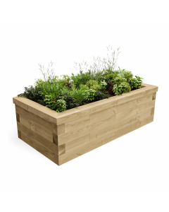 Railway Sleeper Style Raised Bed / 1.5 x 0.75 x 0.45m