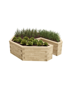 Keyhole Raised Garden Bed / 2.61 x 2.61 x 0.65m