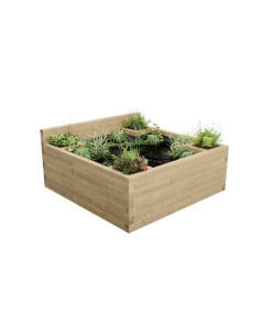 Large Raised Pond with Planter Corners / 1.875 x 1.875 x 0.65m