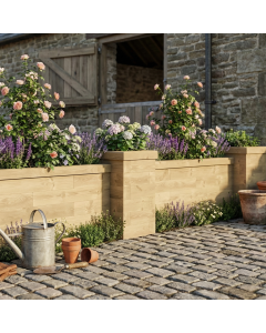 Pillared Retaining Wall / 5.55 x 0.65m