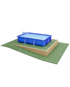 Above-Ground Swimming Pool Base for Slopes / 4.125 x 4.125 x 0.65m