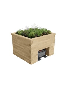 Robotic Lawn Mower House with Planter / 1.2 x 1.125 x 0.85 m