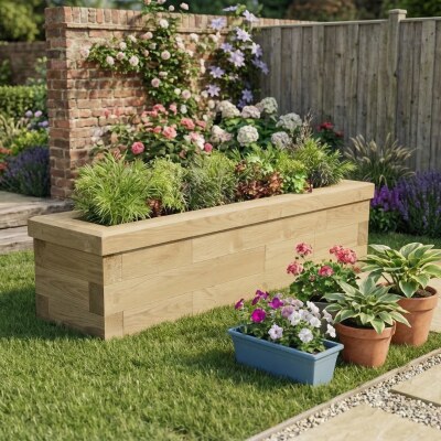 Narrow Herb Garden / 1.425 x 0.375 x 0.35 m
