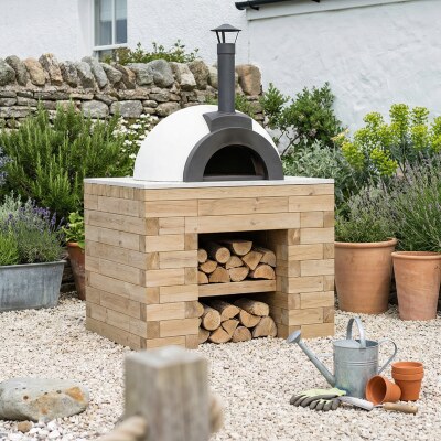 Garden Pizza Oven Table / 1.2 x 0.9 x 0.95 m