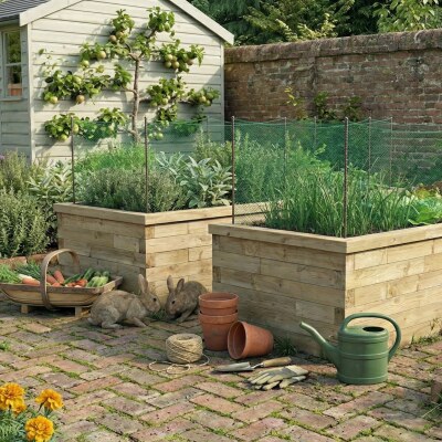 Rabbit-Proof Planters / 3 x 1.125 x 0.65 m