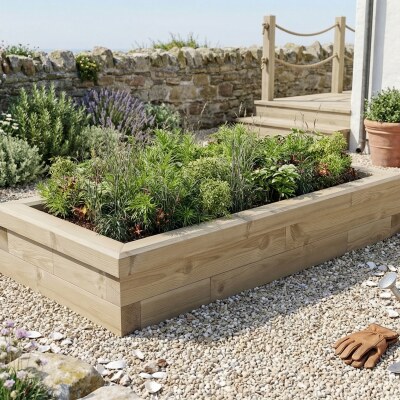 Little Herb Garden / 1.5 x 0.75 x 0.25 m