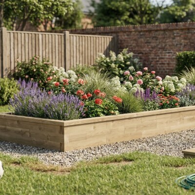 Extra Large Rectangular Raised Bed / 6.0 x 1.5 x 0.35 m