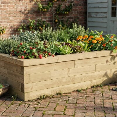 Allotment Raised Bed / 2.025 x 1.2 x 0.45 m