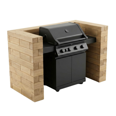 BBQ Surround / 1.5 x 0.75 x 0.95 m