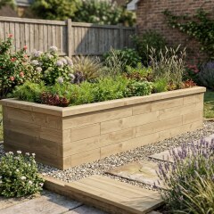 Slim Raised Bed / 1.875 x 0.75 x 0.45m
