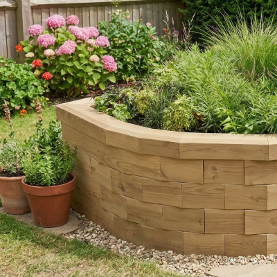 Semicircular Raised Bed / 1.575 x 1.021 x 0.45m