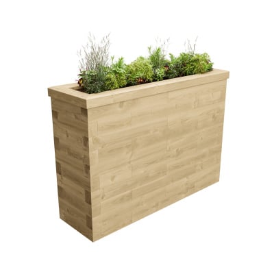 Tall and Slim Garden Planter / 1.5 x 0.45 x 1.05m