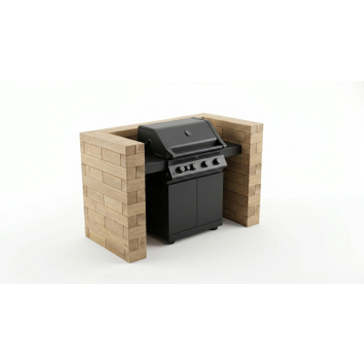 BBQ Surround / 1.5 x 0.75 x 0.95m