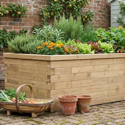 Extra High Long Raised Bed / 3.0 x 1.125 x 0.75m
