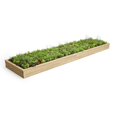 Extra Large Rectangular Raised Bed / 6.0 x 1.5 x 0.35m