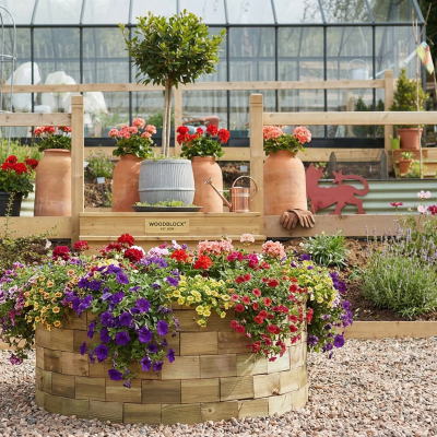 High Circular Bed / 1.24 x 0.55m