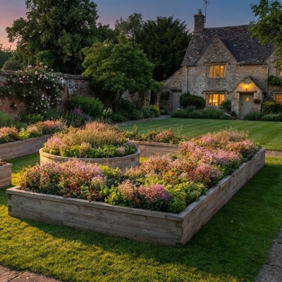 Surround Kerbing with Centerpiece / 6.675m x 6.4m x 0.45m