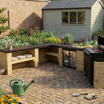 Modular Outdoor Kitchen / 2.25 x 2.078 x 1.478 x 0.60 m (without countertop)