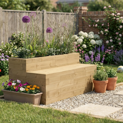 Planter Bench / 1.5 x 0.75 x 0.65m