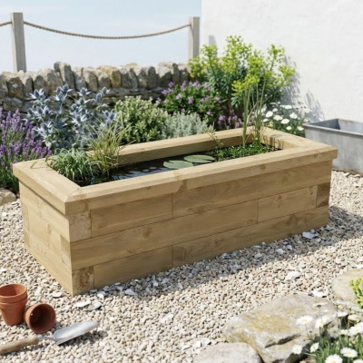 Small Wooden Pond Kit / 1.125 x 0.45 x 0.35m