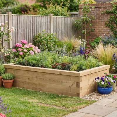 Raised Planter Bed / 1.875 x 1.125 x 0.45m