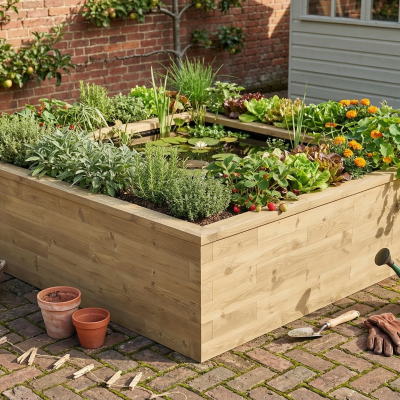 Large Square Tiered Pond Kit / 2.25 x 2.25 x 0.65m