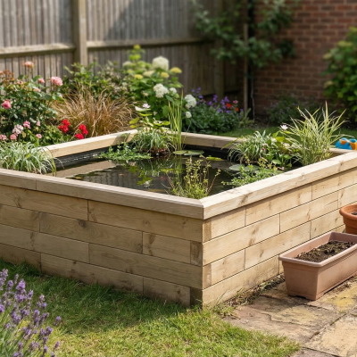 Popular Square Koi Pond Kit / 1.875 x 1.875 x 0.55m