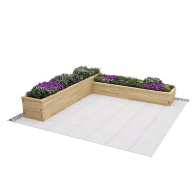 Patio Planter / 3.75 x 3.75 x 0.65m