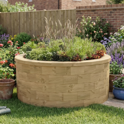 High Circular Bed / 1.24 x 0.55m