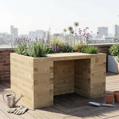 Wheelchair Accessible Raised Bed / 1.5 x 1.125 x 0.85m