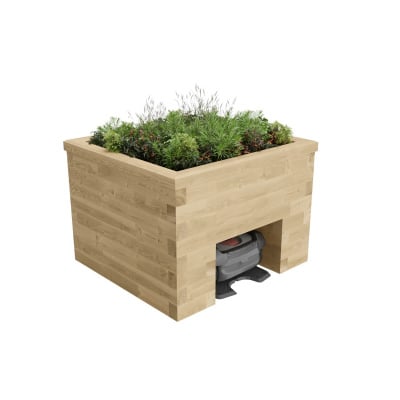 Robotic Lawn Mower House with Planter / 1.2 x 1.125 x 0.85 m