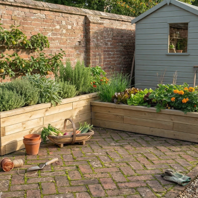 Patio Planter / 3.75 x 3.75 x 0.65m