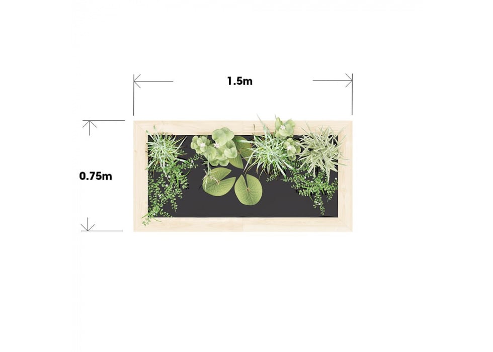 Popular Raised Koi Pond Kit / 1.5 x 0.75 x 0.45m
