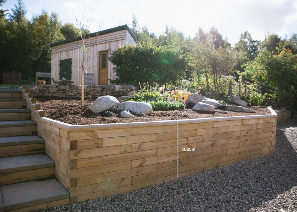 Garden Retaining Wall / Design Your Length & Shape