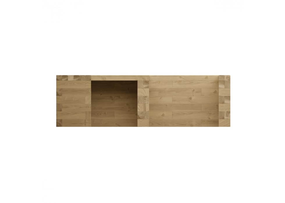 Wooden Outdoor Kitchen / 2.325 x 2.25 x 0.65m