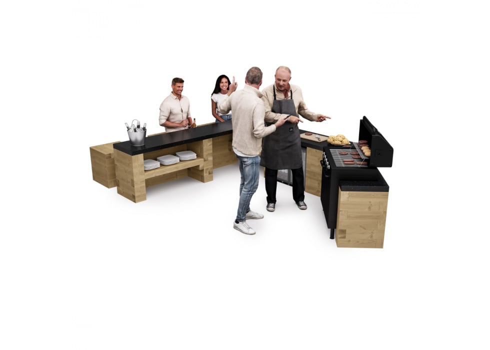 Modular Outdoor Kitchen / 2.25 x 2.078 x 1.478 x 0.60 m (without countertop)