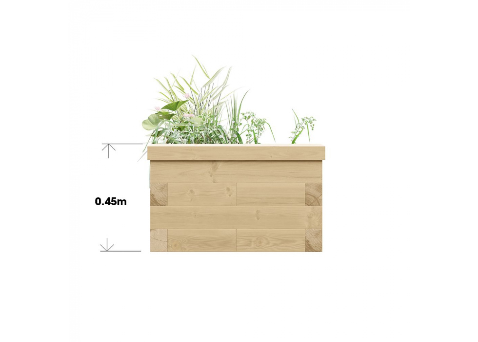 Popular Raised Koi Pond Kit / 1.5 x 0.75 x 0.45m
