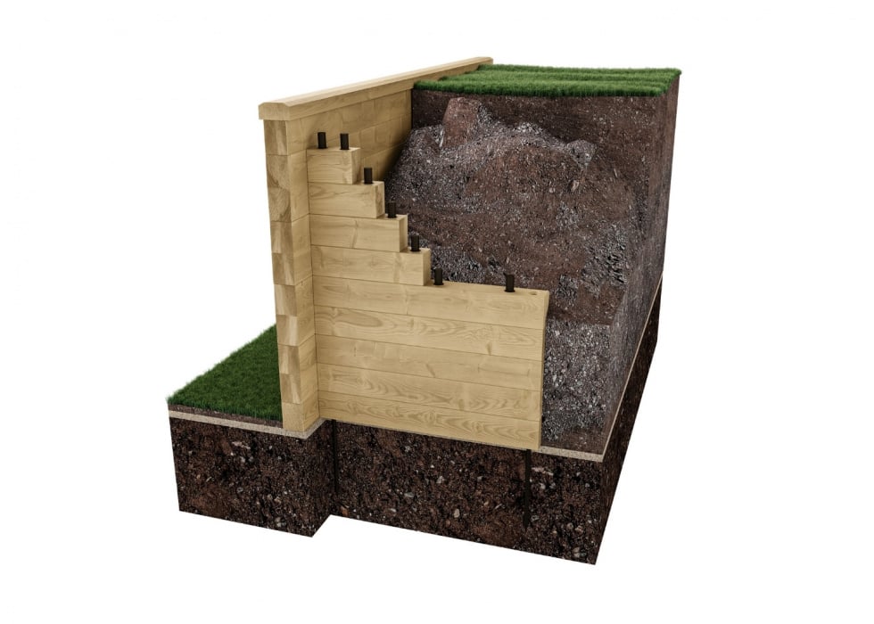 Garden Retaining Wall / Design Your Length & Shape