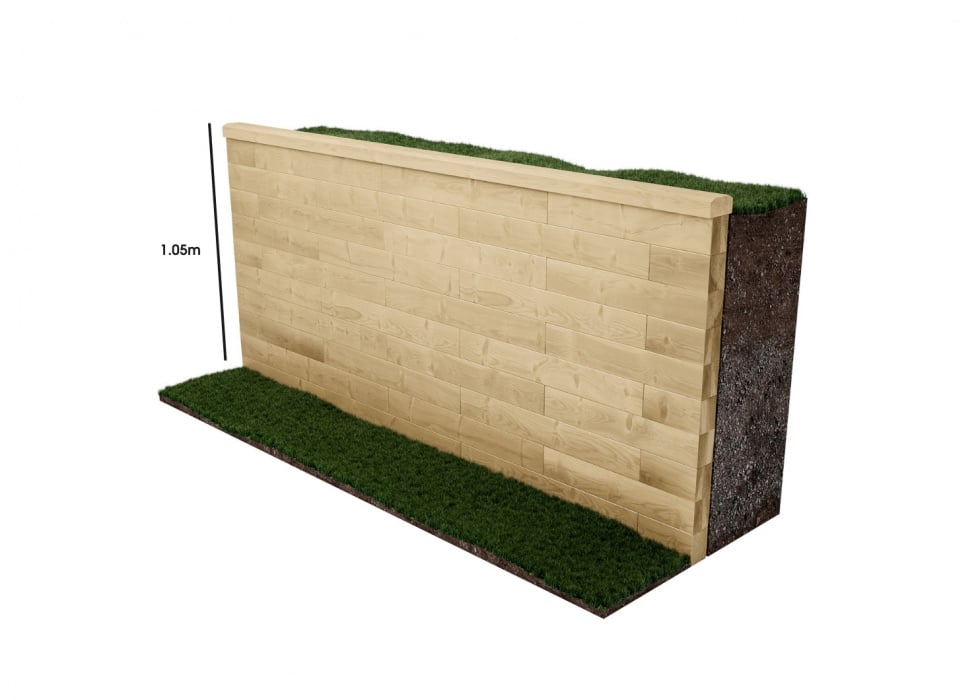 Garden Retaining Wall / Design Your Length & Shape